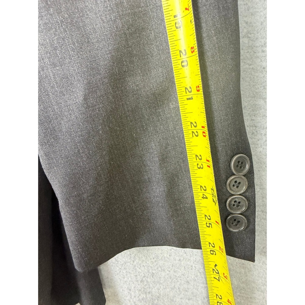 Brooks Brothers 1818 Madison Blazer 42L Mens Charcoal Gray 100% Wool Italy Sport - Picture 5 of 9